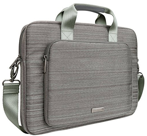 Evecase 17.3 Inch Classic Padded Briefcase Messenger Case